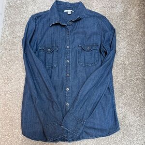 J. Crew Denim Button-Up Shirt